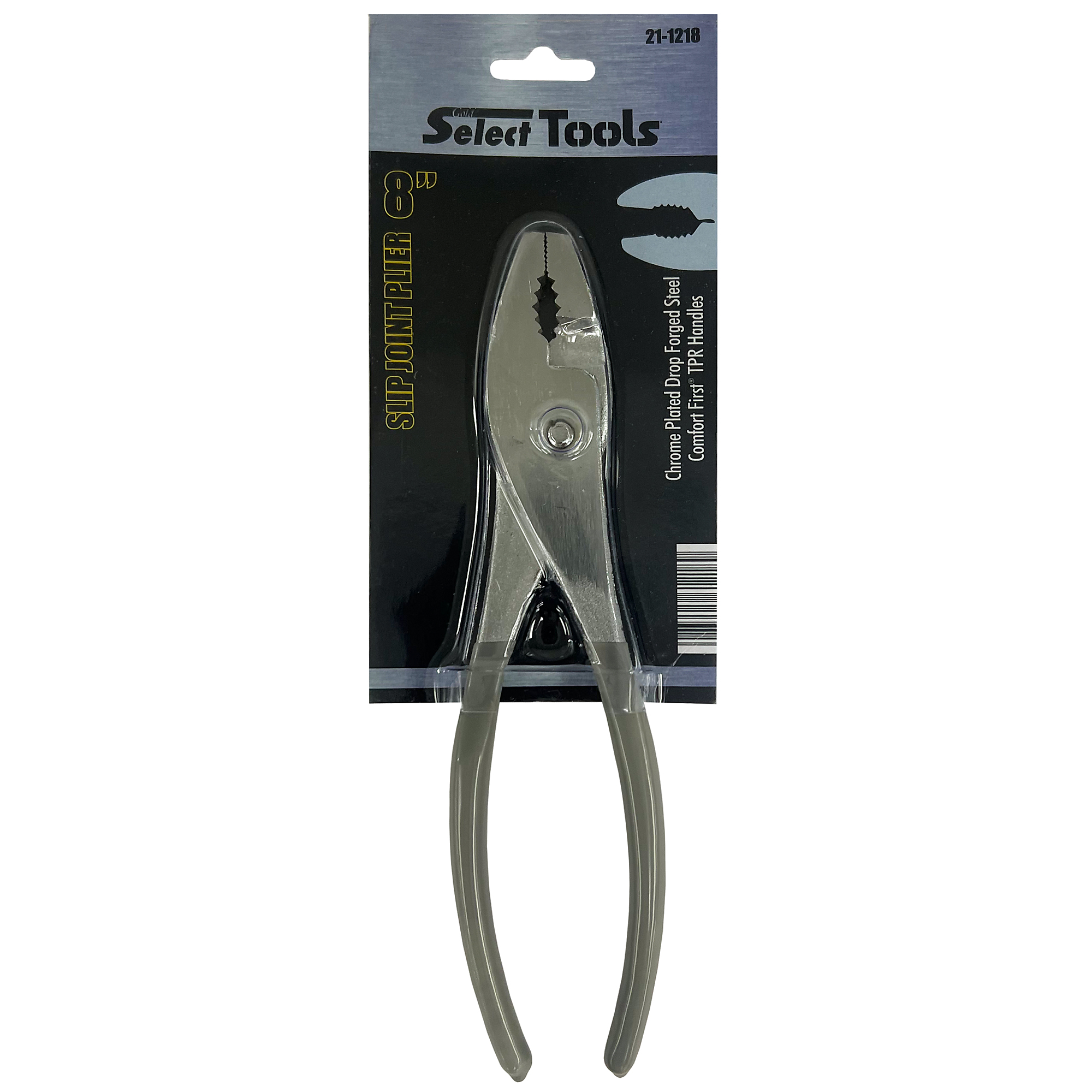 K-T Industries 8" SLIP JOINT PLIER W/GRIP